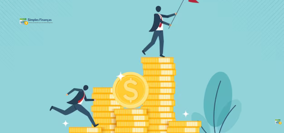 Pessoa focada em um objetivo de vida financeiro